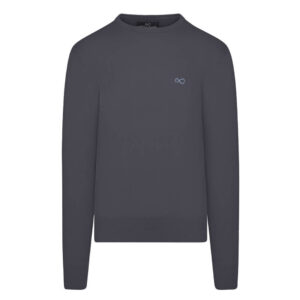 Γκρι Logo-Embroidered Πλεκτή Μπλούζα (Modern Fit) offers