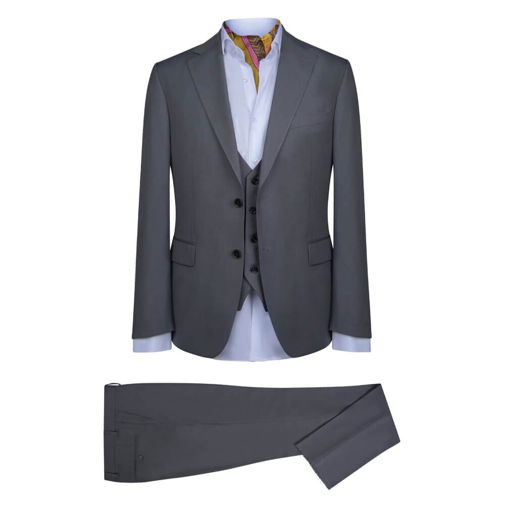 Γκρι Prince Oliver Κοστούμι με Γιλέκο Three-Piece (Modern Fit) Ανδρικά Κοστούμια Γκρι Prince Oliver Κοστούμι με Γιλέκο Three-Piece (Modern Fit) Ανδρικά Κοστούμια