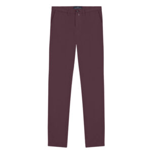 Μπορντό Prince Oliver Basic Chinos (Modern Fit) Ανδρικά Παντελόνια και Chinos
