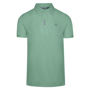 Μπλούζα Polo Πράσινη Brand New Double Pique in Cotton Regular Fit offers
