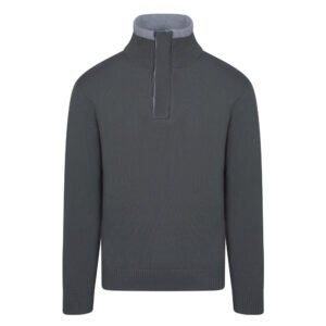 Λαδί Premium Zip-Neck Πλεκτή Μπλούζα Prince Oliver Modern Fit Ανδρικές Μπλούζες και Πουλόβερ Λαδί Premium Zip-Neck Πλεκτή Μπλούζα Prince Oliver Modern Fit Ανδρικές Μπλούζες και Πουλόβερ