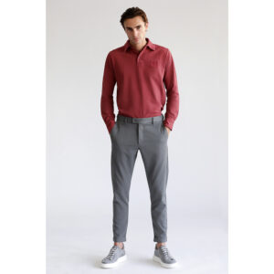 Γκρι Prince Oliver Υφασμάτινο Παντελόνι (Comfort Fit) Ανδρικά Παντελόνια και Chinos