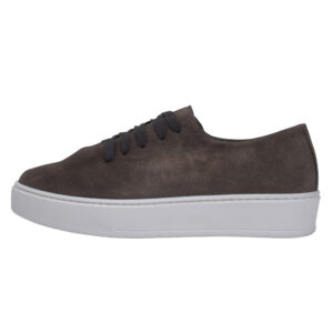 Καφέ Low Top Suede Leather Sneakers Prince Oliver Ανδρικά Παπούτσια