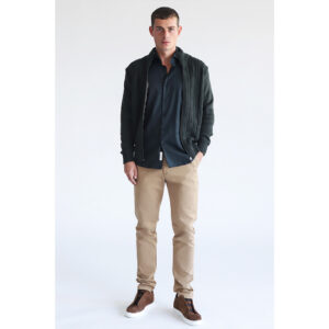 Καμηλό Prince Oliver Premium Chino (Modern Fit) Ανδρικά Παντελόνια και Chinos