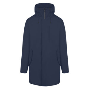 Μπλε Water Repellent Hooded Parka Prince Oliver Jacket Modern Fit Ανδρικά Μπουφάν