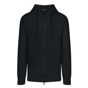 Μαύρο Zip up Hoodie Prince Oliver Modern Fit Ανδρικές Ζακέτες