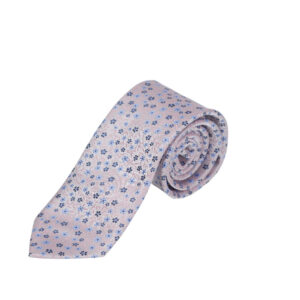 Floral Γκρι Ανοιχτό Γραβάτα Prince Oliver (Φάρδος 7 cm) Γραβάτες/Παπιγιόν