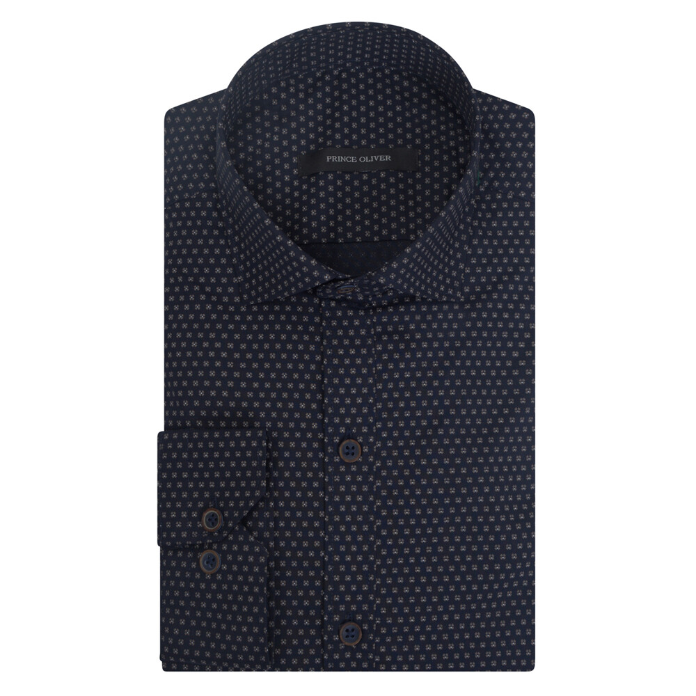 Μαύρο Πουκάμισο Prince Oliver με Μικροσχέδιο Modern Fit offers Μαύρο Πουκάμισο Prince Oliver με Μικροσχέδιο Modern Fit offers