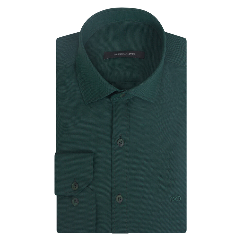 Πράσινο Σκούρο Πουκάμισο Prince Oliver με Embroidered Logo Modern Fit offers Πράσινο Σκούρο Πουκάμισο Prince Oliver με Embroidered Logo Modern Fit offers