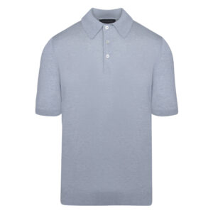 Γκρι Polo Silk Blend Modern Fit Ανδρικές Μπλούζες Polo
