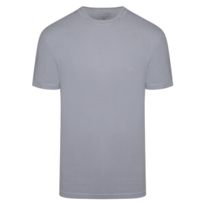 Γκρι Τ-Shirt με Logo Print in Organic Cotton Regular Fit Ανδρικά T-Shirts