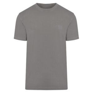Χακί Τ-Shirt με Logo Print in Organic Cotton Regular Fit Ανδρικά T-Shirts
