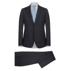 Μαύρο Κοστούμι Prince Oliver in Wool Modern Fit Ανδρικά Κοστούμια