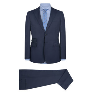 Μπλε Κοστούμι Prince Oliver Textured Elegance Slim Fit Ανδρικά Κοστούμια
