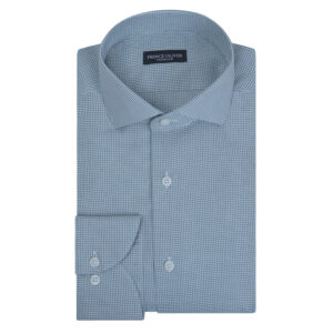 Πράσινο Πουκάμισο Prince Oliver in Checked Cotton Modern Fit Ανδρικά Πουκάμισα