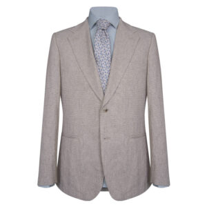Μπεζ Σακάκι Prince Oliver in Cool Fabric Modern Fit Ανδρικά Σακάκια